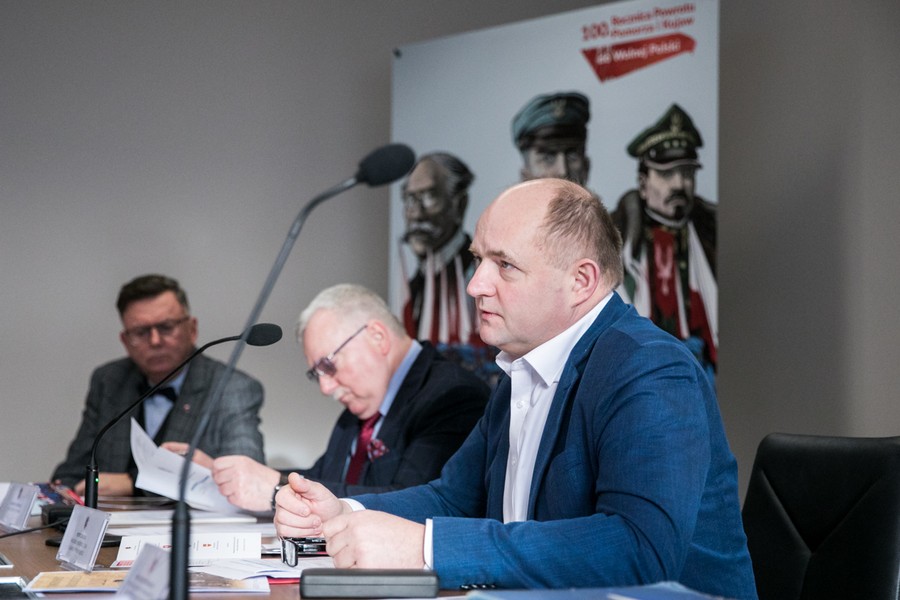 Konferencja prasowa na temat obchodów 100-lecia powrotu Pomorza i Kujaw zachodnich do macierzy, fot. Andrzej Goiński