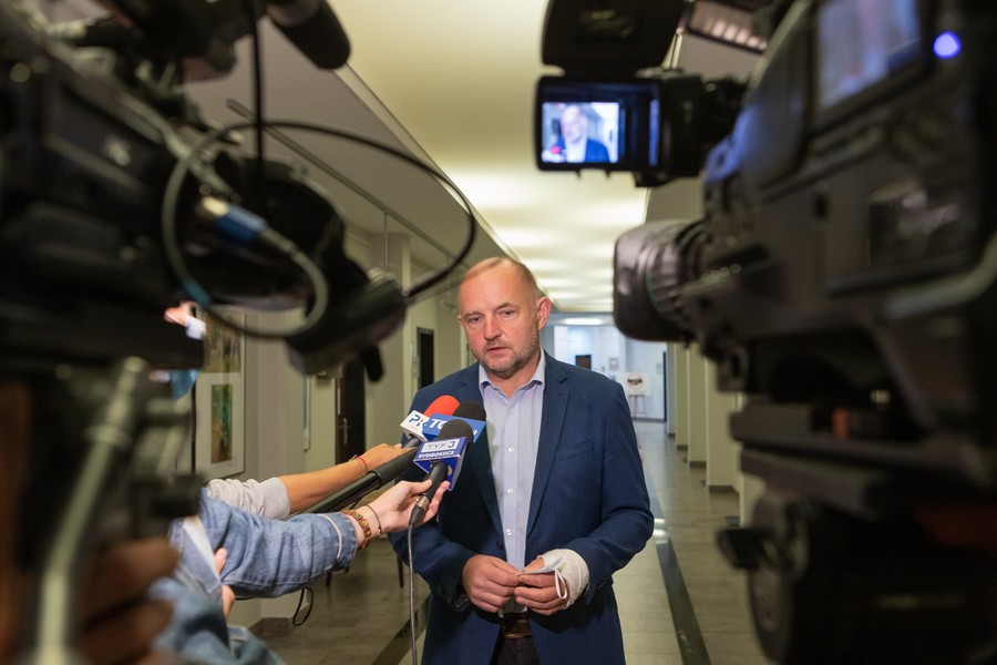 Sesja sejmiku województwa, 31 sierpnia 2020, fot. Mikołaj Kuras dla UMWKP