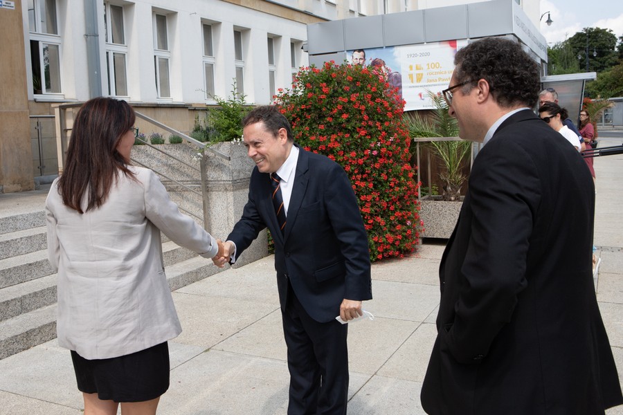 Wizyta ambasadora Hiszpanii Francisca Javiera Sanabrii Valderramy, fot. Mikołaj Kuras dla UMWKP