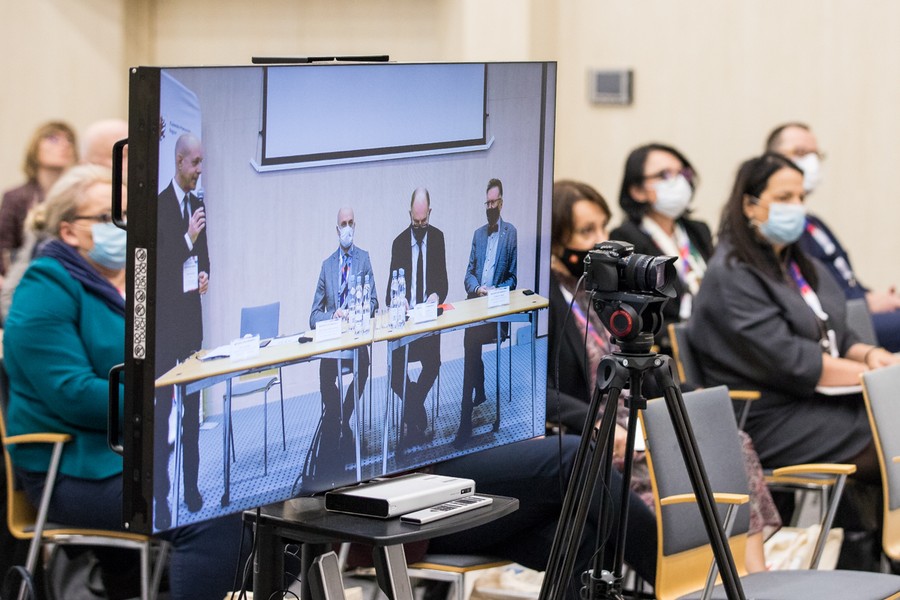 Poprzedzająca posiedzenie konwentu samorządowa debata na temat kultury, fot. Andrzej Goiński/UMWKP