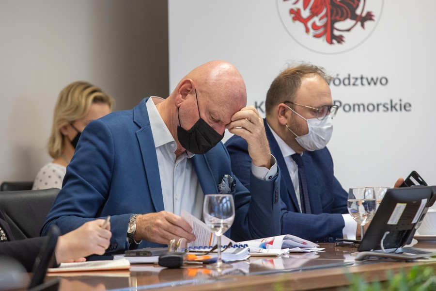 Spotkanie konsultacyjne z prezydentami największych miast regionu, fot. Mikołaj Kuras dla UMWKP