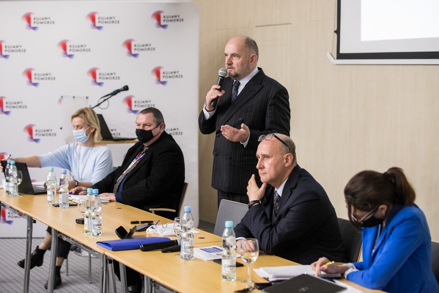 Spotkanie konsultacyjne dedykowane obszarowi funkcjonalnemu Torunia, fot. Andrzej Goiński/UMWKP