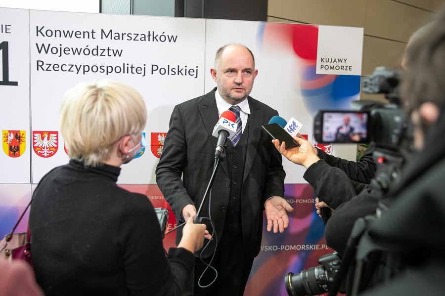 Konwent Marszałków Województw we Włocławku, fot. Andrzej Goiński dla UMWKP