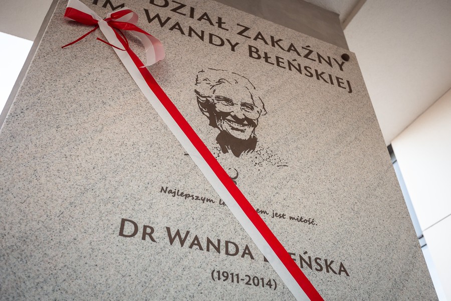 Doktor Wanda Błeńska patronką oddziału zakaźnego WSZ w Toruniu, fot. Szymon Zdziebło/tarantoga.pl dla UMWKP