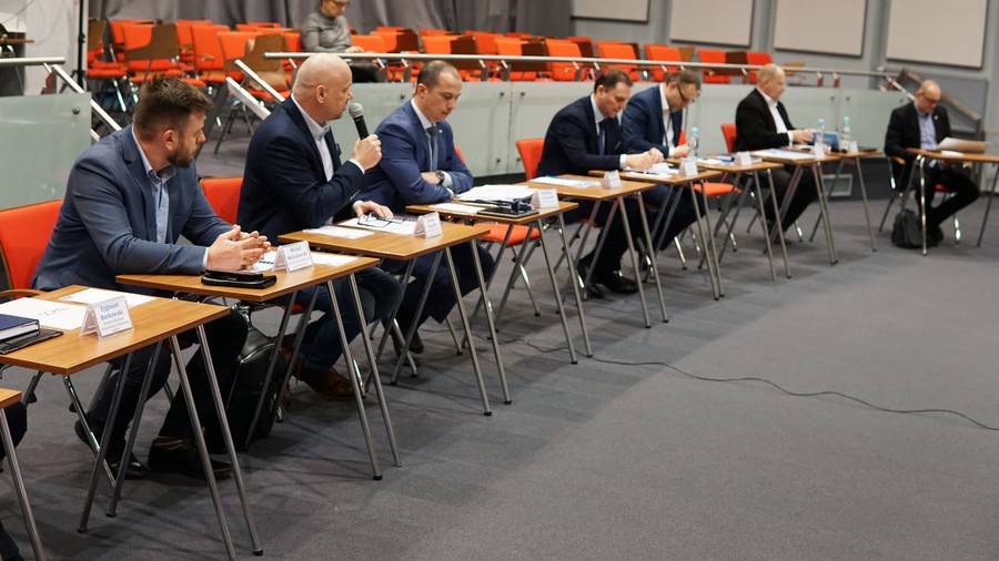Członkowie K-P WRDS podczas hybrydowego posiedzenia K-P WRDS w dniu 07.04.2022, fot. Kajetan Soliński