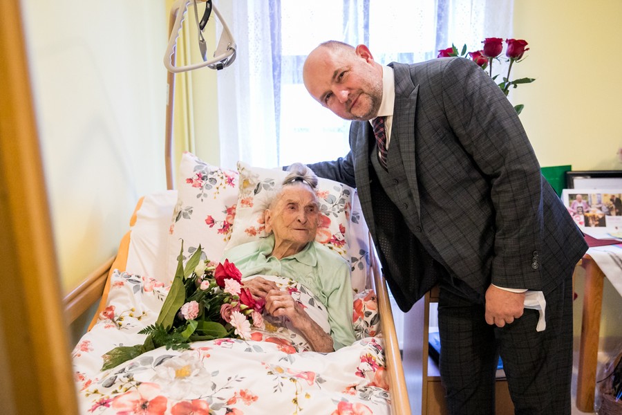 110 urodziny Elżbiety Rogali, fot. Andrzej Goiński dla UMWKP