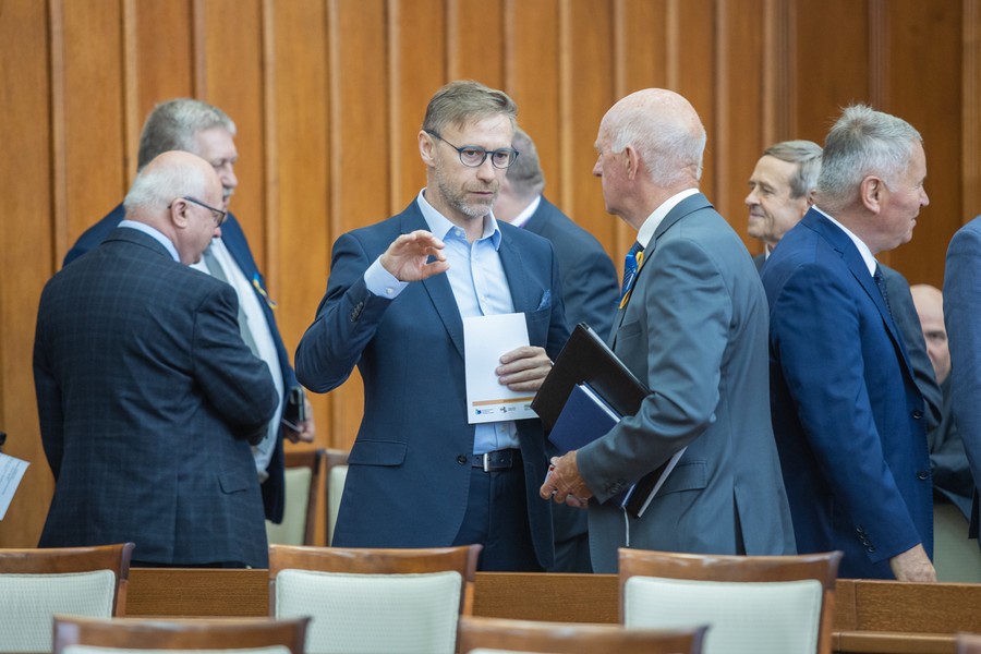 Sejmik debatuje nad wotum zaufania i absolutorium dla zarządu województwa, fot. Mikołaj Kuras dla UMWKP
