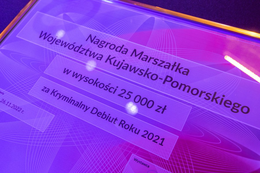Kryminalny Debiut Roku 2021, fot. Mikołaj Kuras dla UMWKP