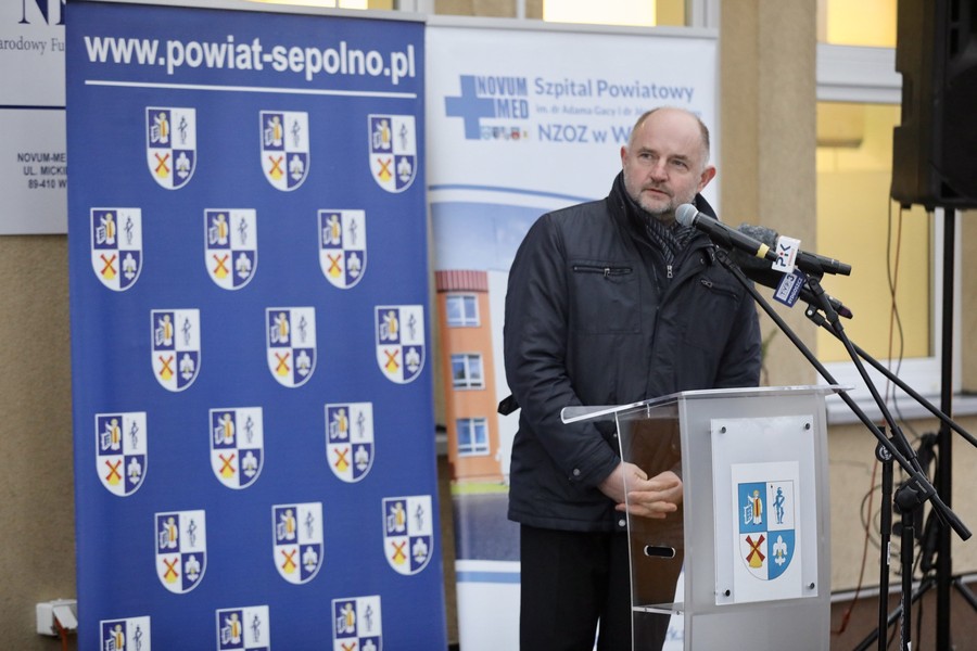 Otwarcie inwestycji w szpitalu powiatowym w Więcborku, fot. Andrzej Goiński/UMWKP