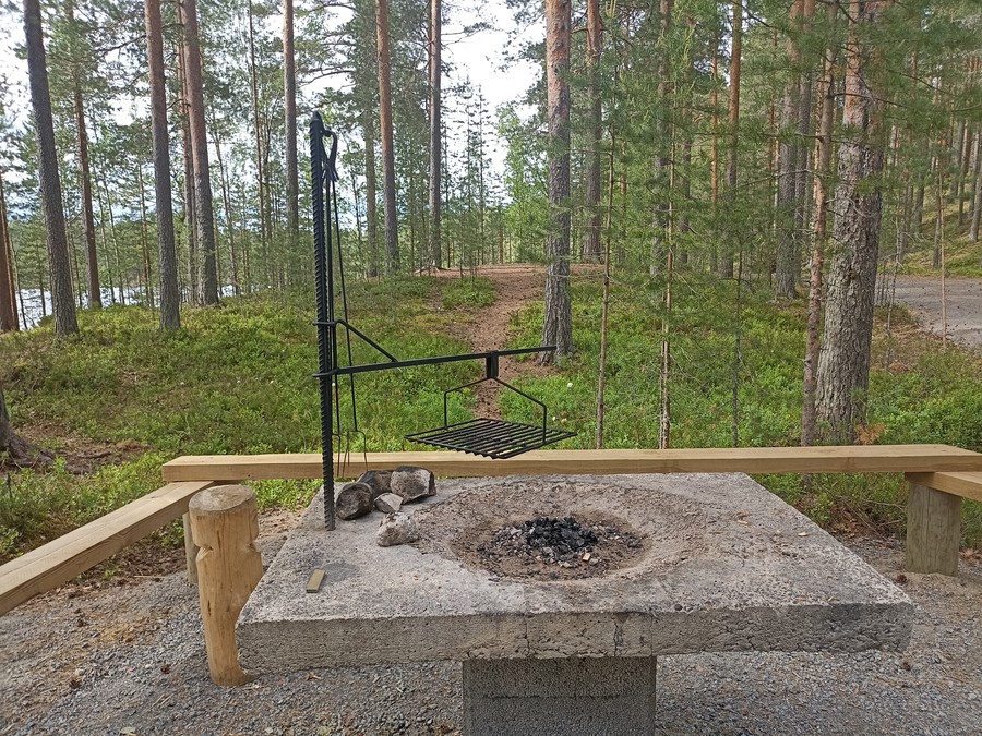 Park Narodowy Leivonmäki, punkt grillowy przystosowany dla osób z niepełnosprawnościami, fot. Katarzyna Rzemykowska