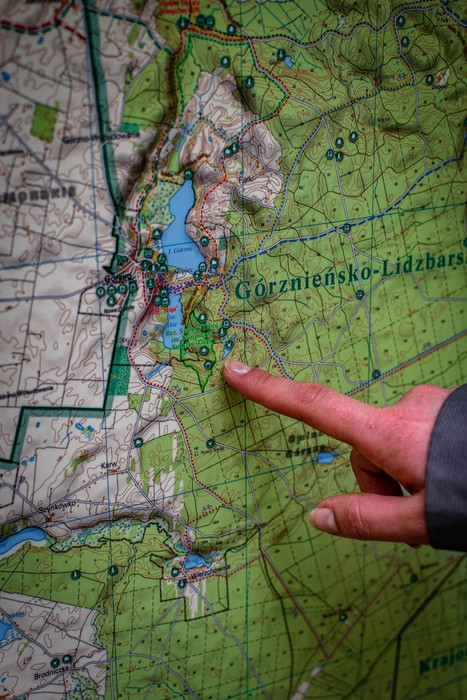 Rezerwat Szumny Zdrój na mapie (fot. GLPK)