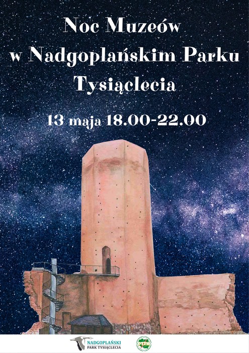 Plakat - Noc Muzeów w Nadgoplańskim Parku Tysiąclecia