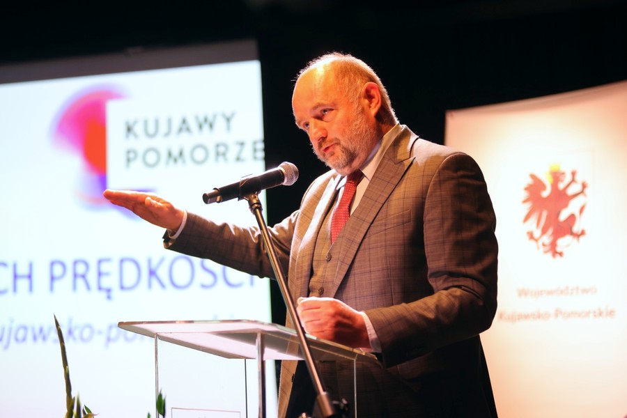 Konferencja „Koleje Dużych Prędkości w województwie kujawsko-pomorskim”, fot. Mikołaj Kuras dla UMWKP