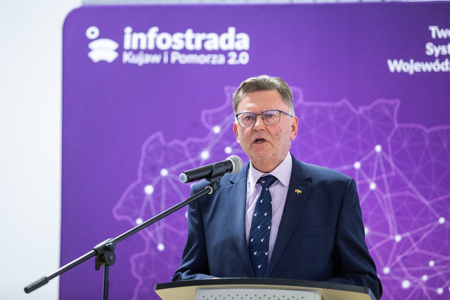 Konferencja ,,Transformacja cyfrowa w administracji”. Fot. Szymon Zdziebło/tarantoga.pl dla UMWKP