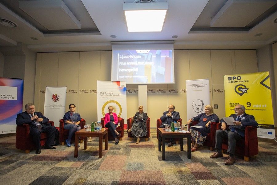 Panel edukacyjny KPFINBiS 2023, fot. Mikołaj Kuras dla UMWKP