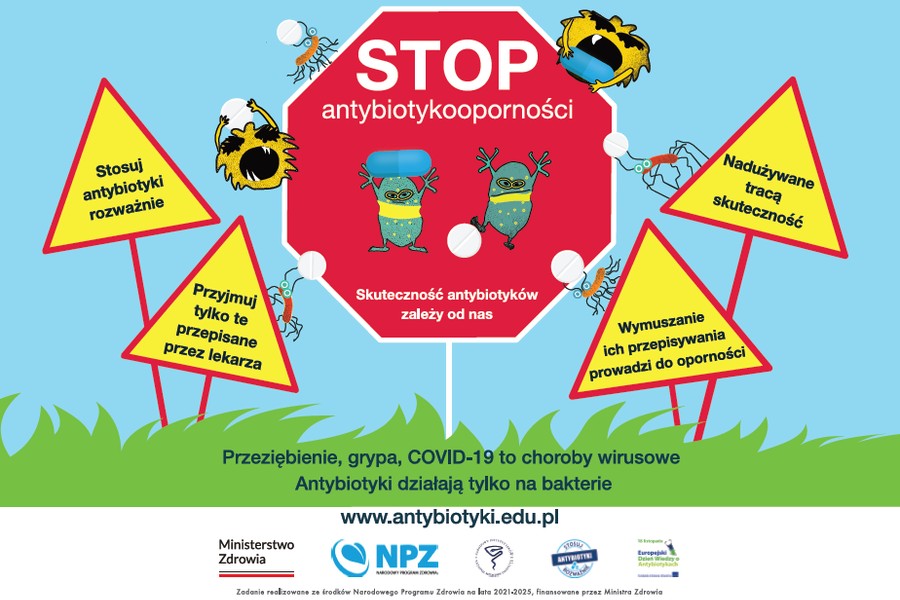 Plakat - Światowy tydzień wiedzy o antybiotykach