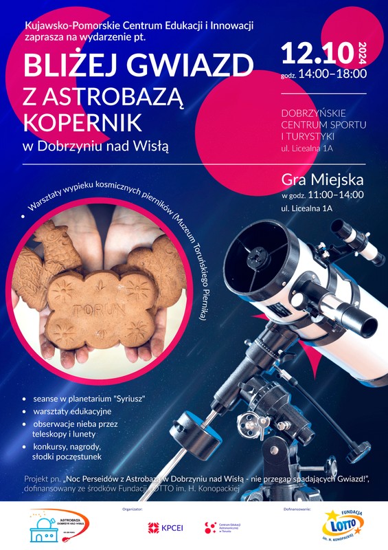 Plakat - Bliżej gwiazd z astrobazą Kopernik