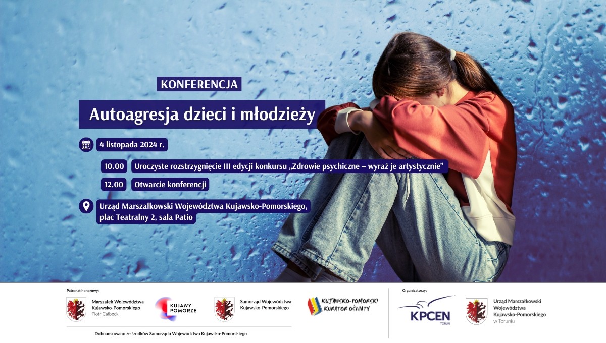 Plakat - Konferencja - Autoagresja dzieci i młodzieży