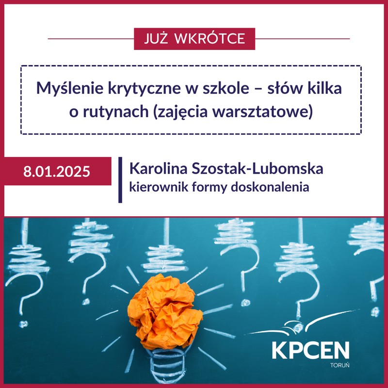 Myślenie krytyczne w szkole