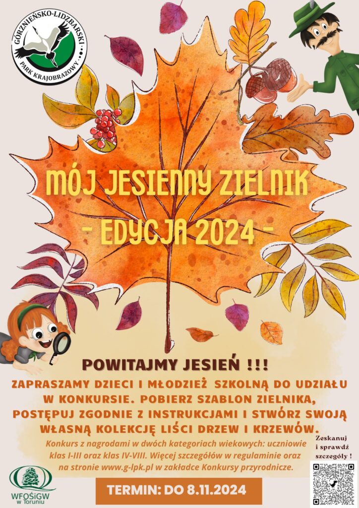 Mój jesienny zielnik - plakat