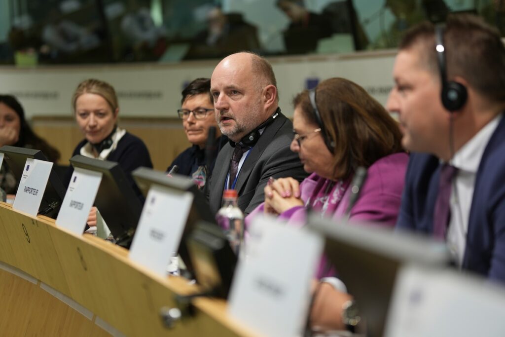 Posiedzenie komisji NAT, Bruksela 5 lutego 2024, fot. Mieszko Matusiak/ UMWKP
