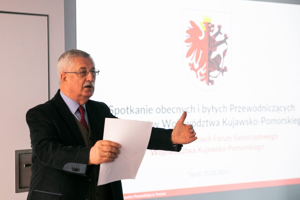 Spotkanie przewodniczącej Elżbiety Piniewskiej z przewodniczącymi rad powiatów, fot. Andrzej Goiński UMWKP