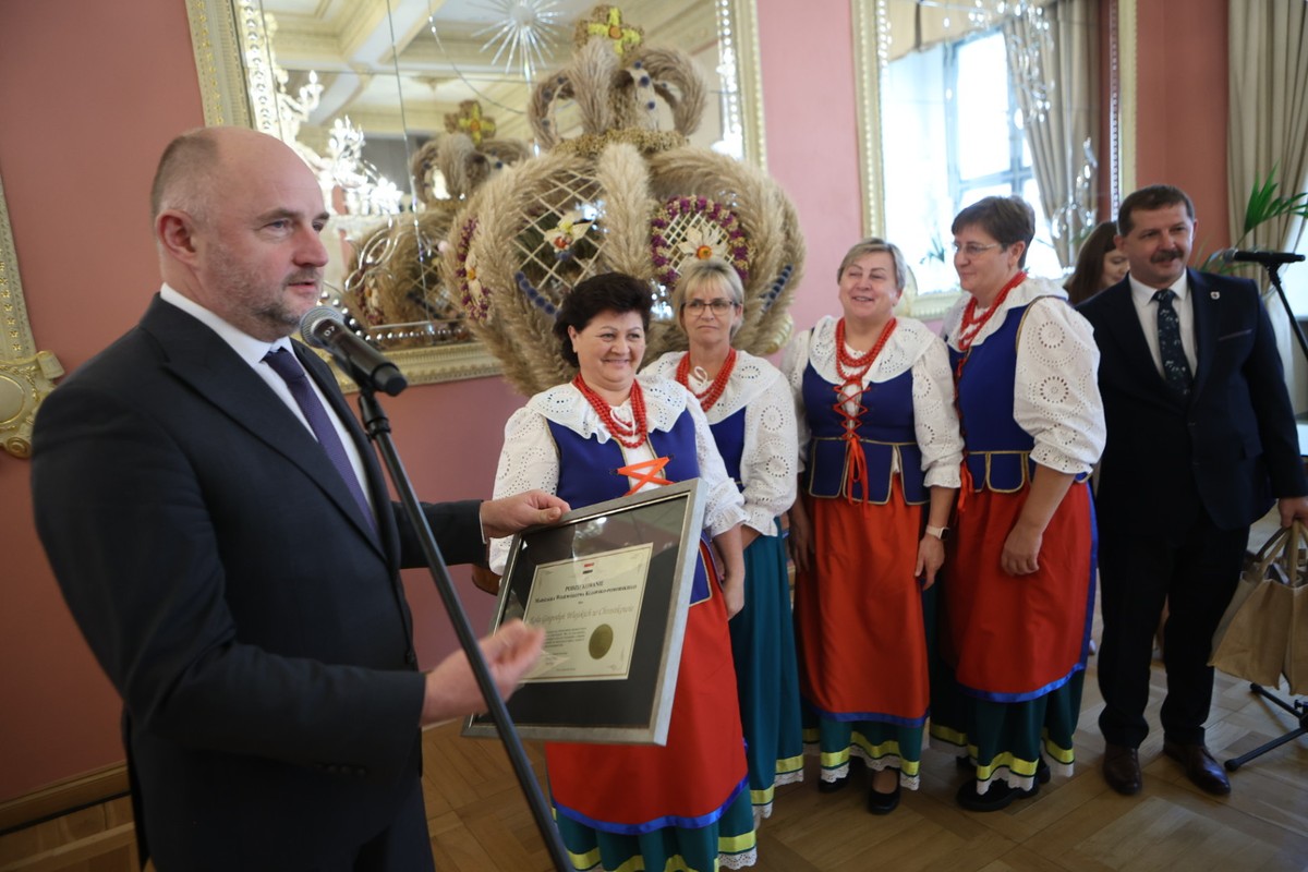 Spotkanie podsumowujące tegoroczne dożynki wojewódzkie, fot. Mikołaj Kuras dla UMWKP