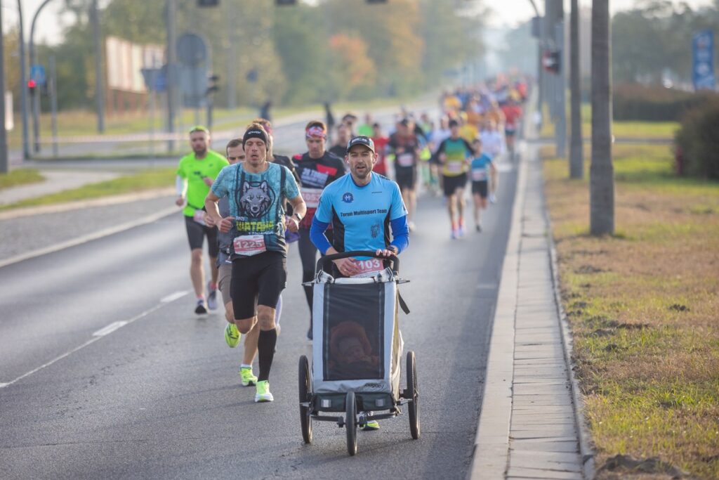 41. Toruń Maraton – trasa półmaratonu i maratonu, fot. Mikołaj Kuras dla UMWKP