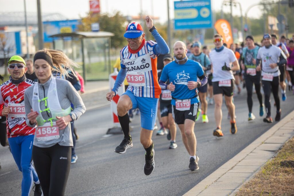 41. Toruń Maraton – trasa półmaratonu i maratonu, fot. Mikołaj Kuras dla UMWKP