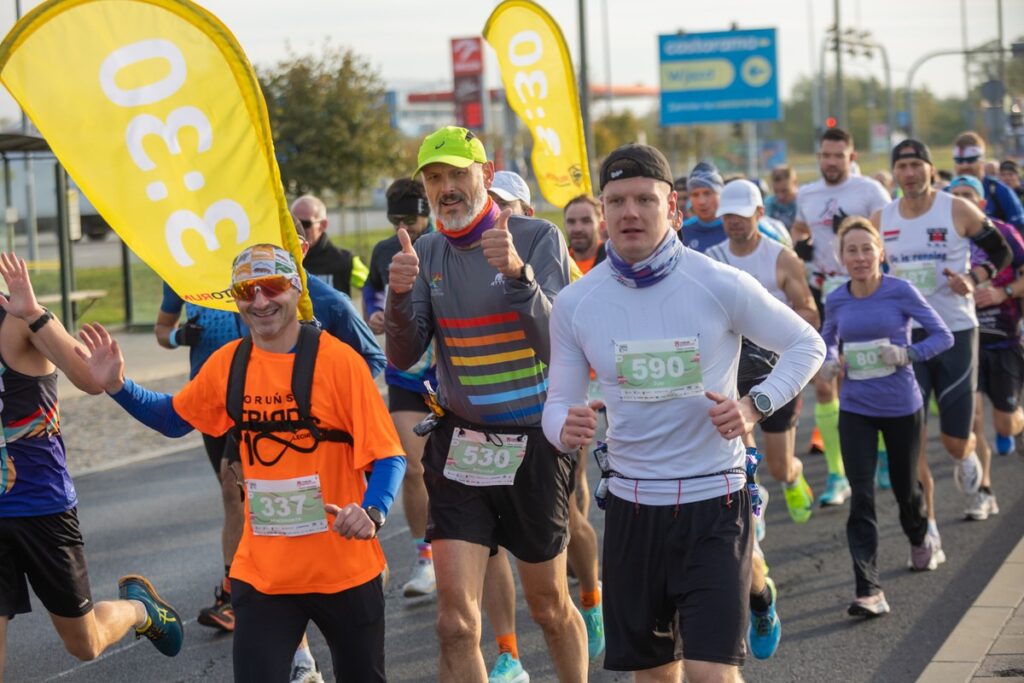 41. Toruń Maraton – trasa półmaratonu i maratonu, fot. Mikołaj Kuras dla UMWKP