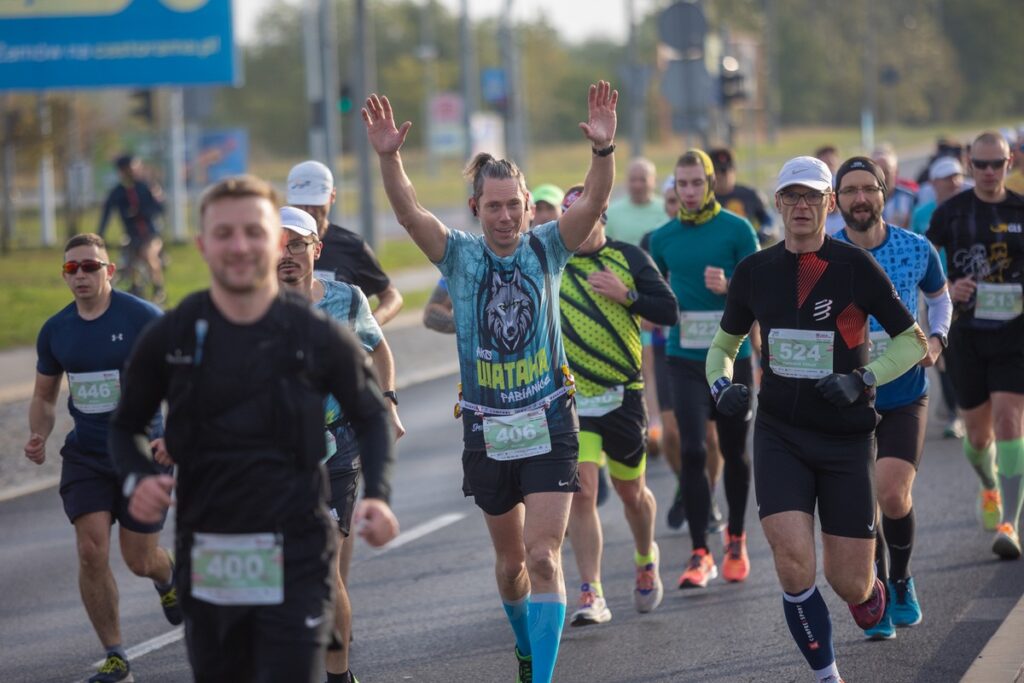 41. Toruń Maraton – trasa półmaratonu i maratonu, fot. Mikołaj Kuras dla UMWKP