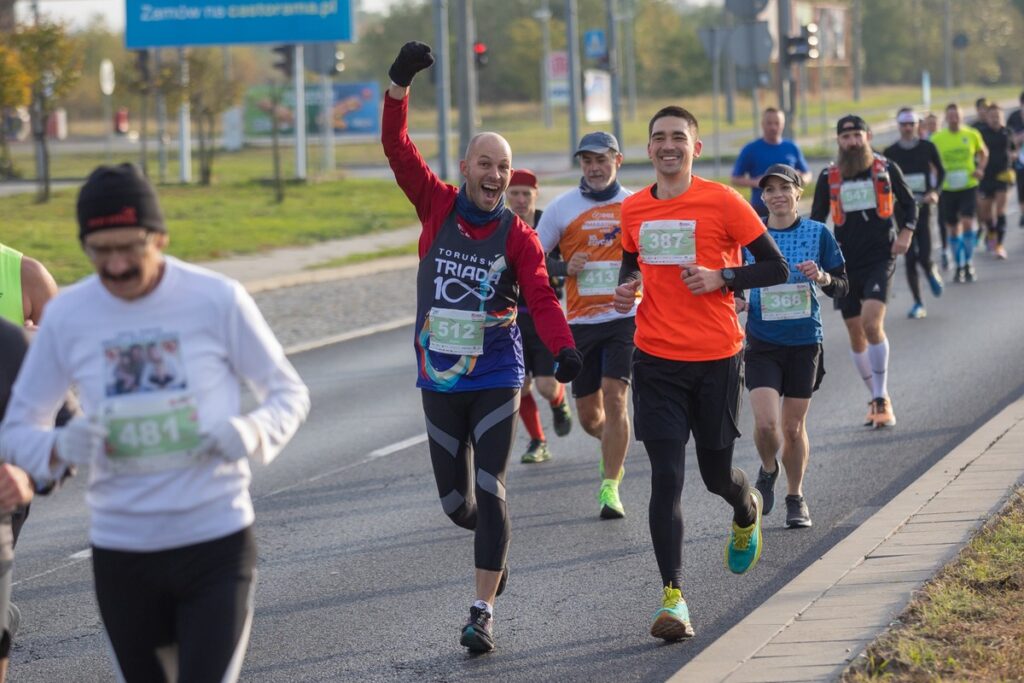 41. Toruń Maraton – trasa półmaratonu i maratonu, fot. Mikołaj Kuras dla UMWKP