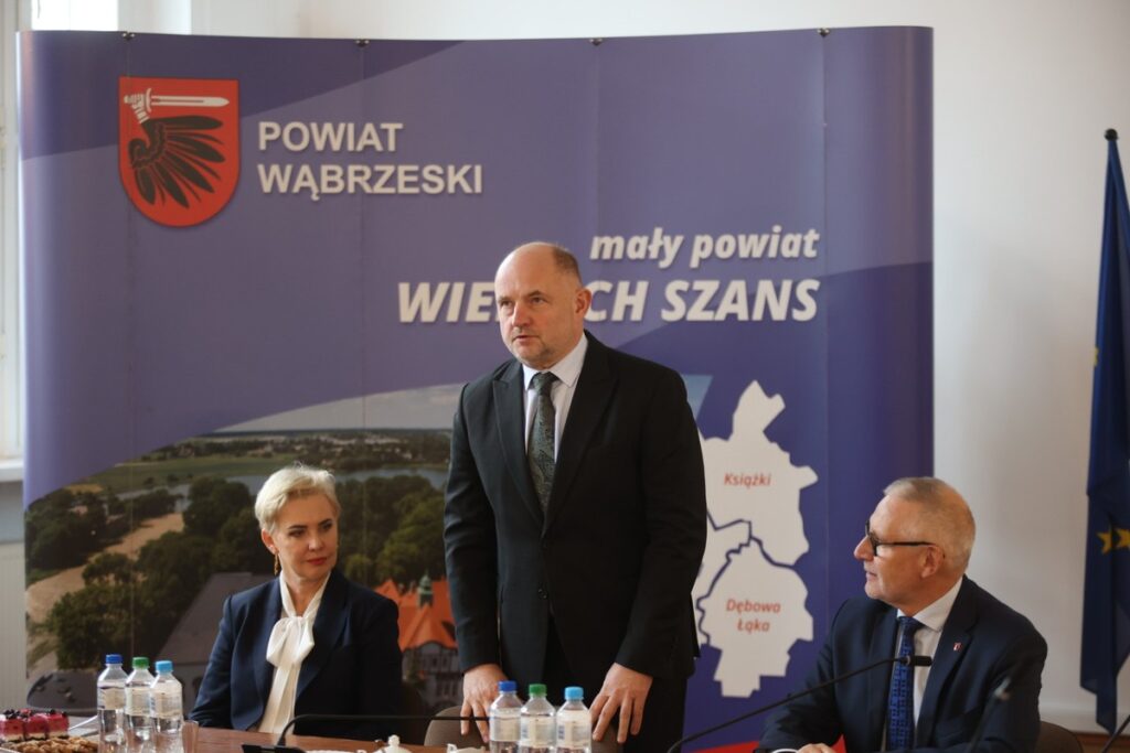 Spotkanie z samorządowcami powiatu wąbrzeskiego, fot. Mikołaj Kuras dla UMWKP