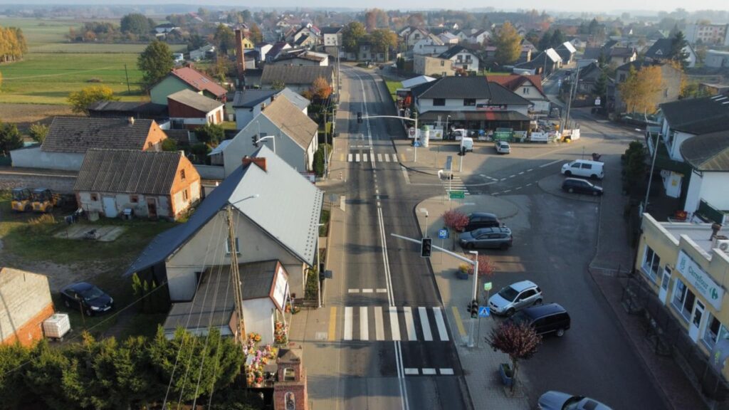 Nowa sygnalizacja świetlna w Bysławiu, fot. ZDW w Bydgoszczy