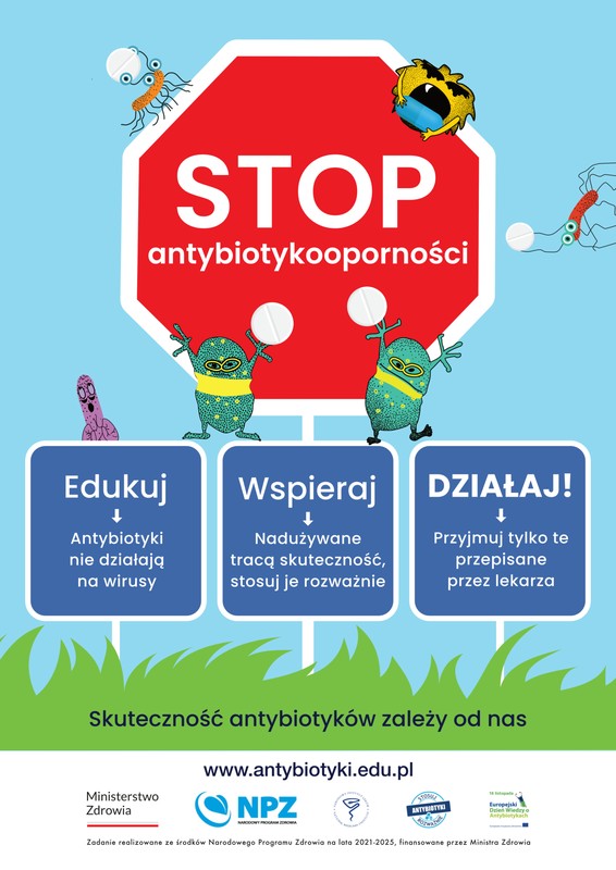 Plakat - Stop antybiotykooporności