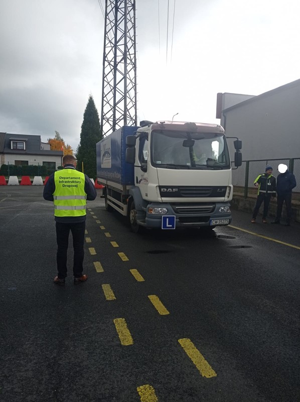 kontrola poj. egzamin. kat. C zdj. wyk. Departament Infrastruktury