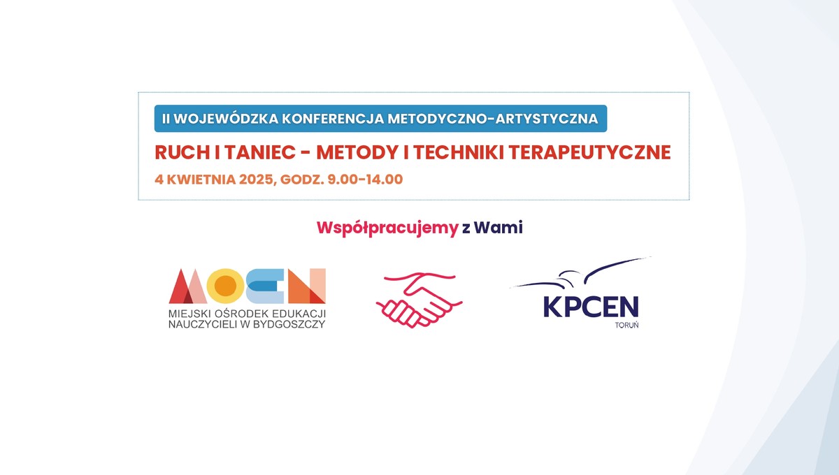 Grafika - konferencja Ruch i taniec – metody i techniki terapeutyczne