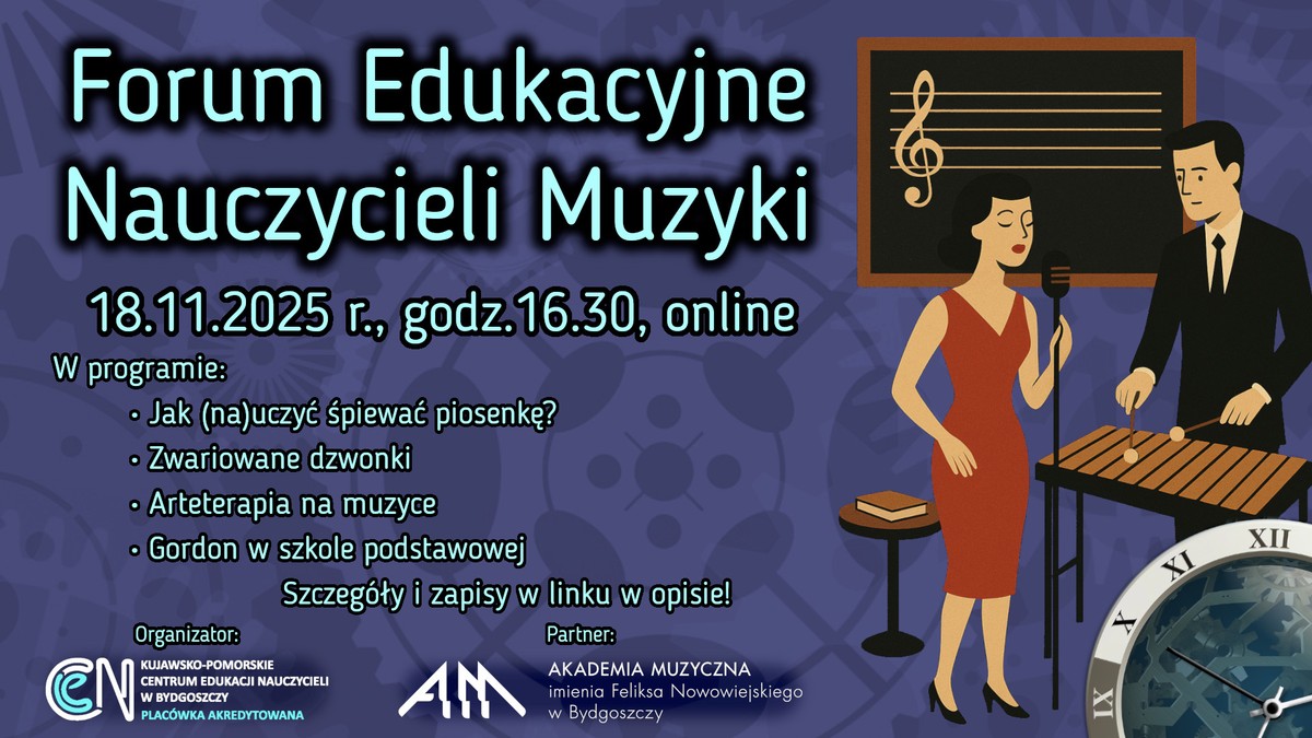 Plakat - Forum Edukacyjne Nauczycieli Muzyki