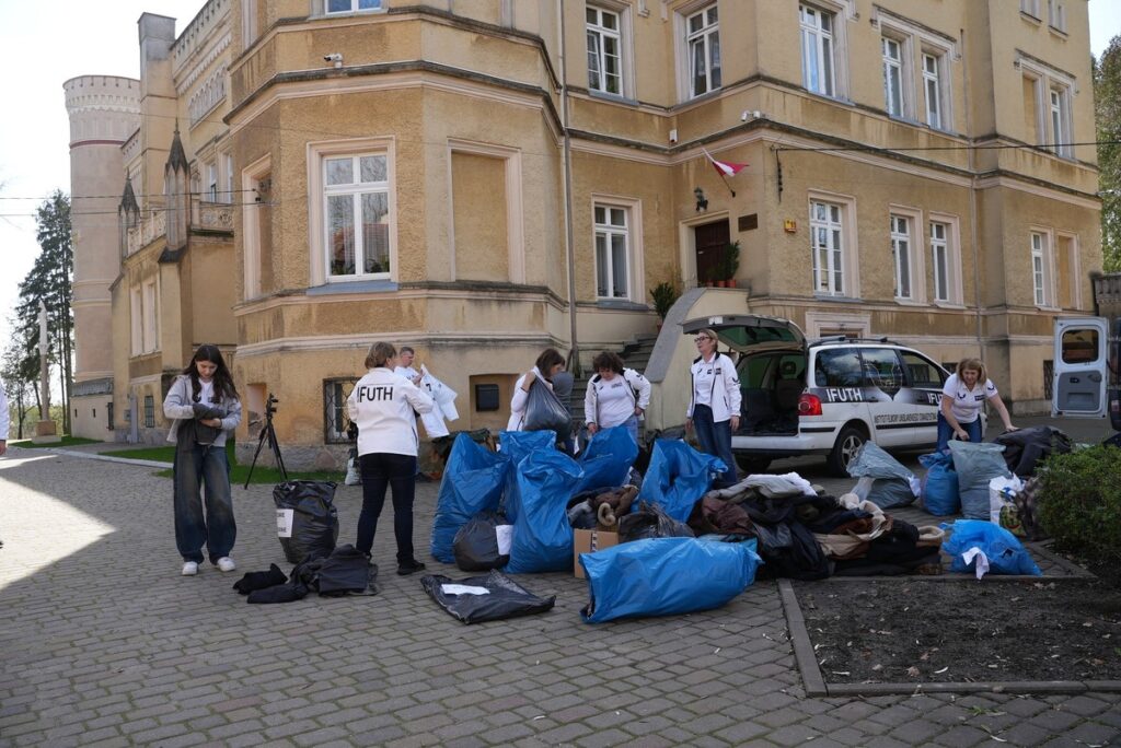On the set of the film “The Children of Szmalcówka”, photo by Unisław Historical Society