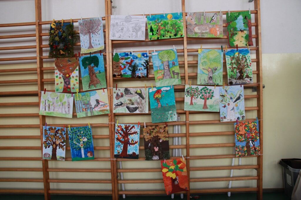 plakaty konkursowe pt. Drzewo i jego mieszkańcy, fot. M. Kaczmarek