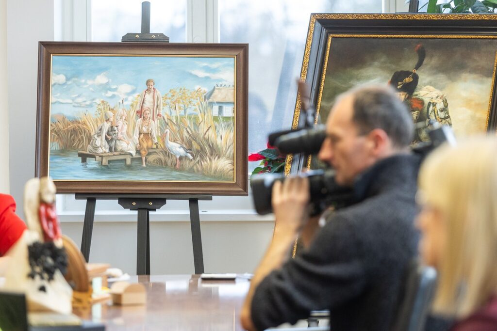 Press conference before the 13th Marshal's Charity Ball, photo by Szymon Zdziebło/tarantoga.pl for UMWKP