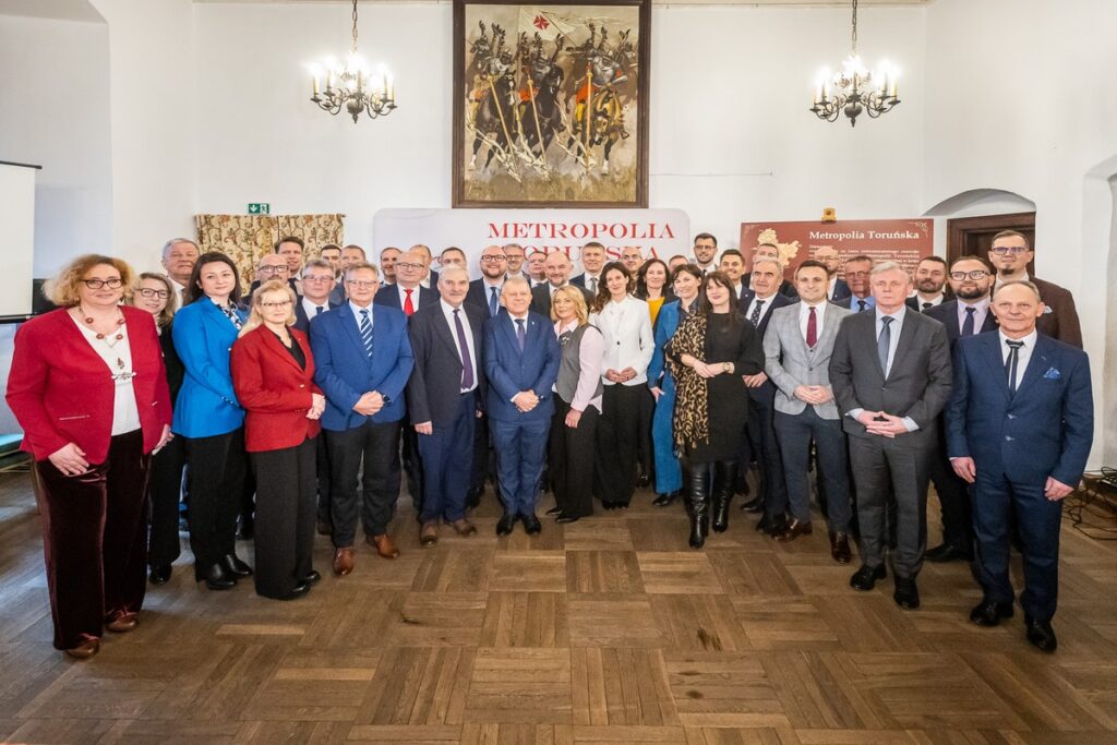 Walne zgromadzenie Stowarzyszenia Metropolia Toruńska, Golub-Dobrzyń, 17 stycznia 2025, fot. Szymon Zdziebło/tarantoga dla UMWKP