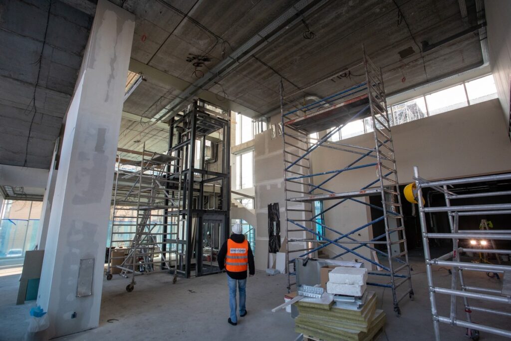 The finishing expansion of the Copernicus Library, photo by Mikołaj Kuras for UMWKP