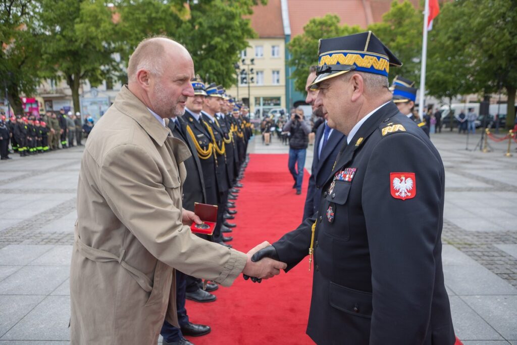 Wojewódzkie obchody Dnia Strażaka w Chełmnie, fot. Mikołaj Kuras dla UMWKP