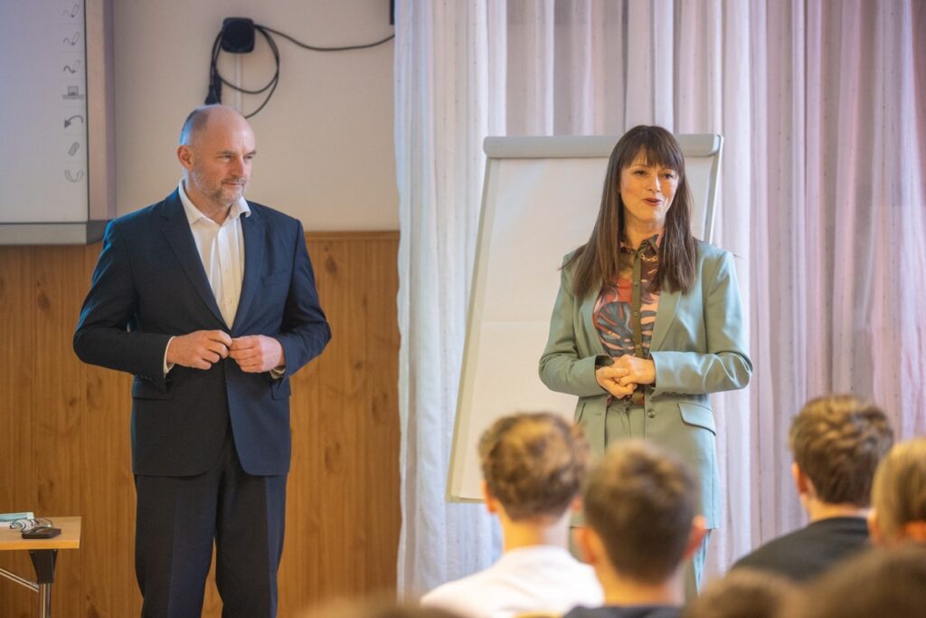 March 2024, meeting of the Marshal with young people from ZG Grubno, Photo by Mikołaj Kuras for UMWKP