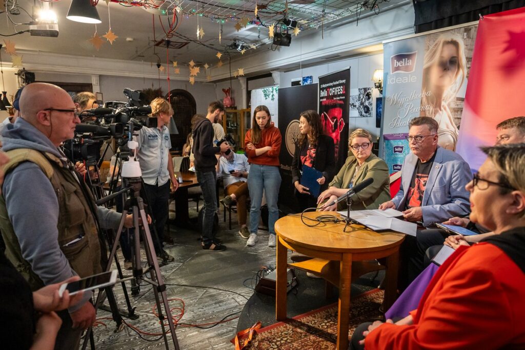 Press conference of the organisers of the Bella Tofifest festival, photo: Szymon Zdziebło/tarantoga.pl for UMWKP