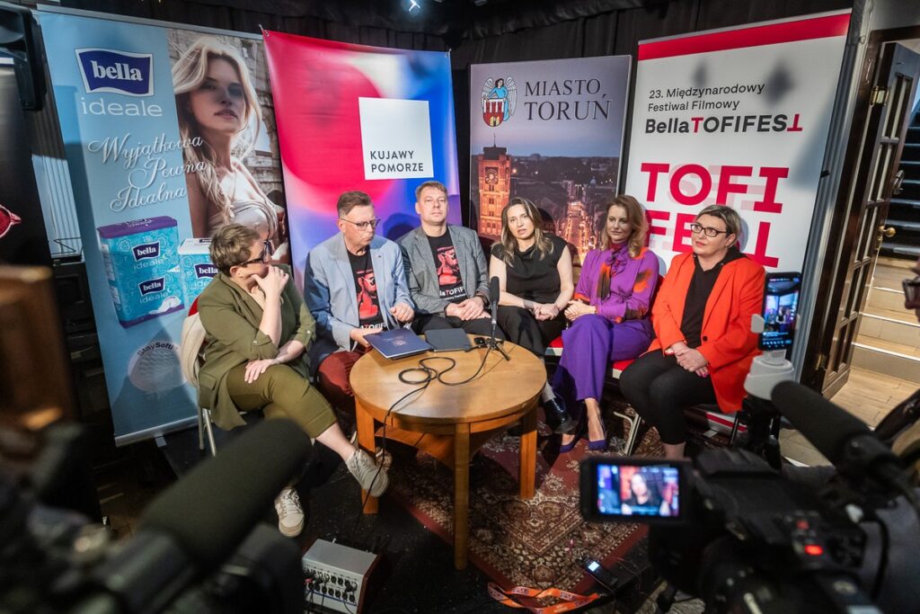 Press conference of the organisers of the Bella Tofifest festival, photo: Szymon Zdziebło/tarantoga.pl for UMWKP