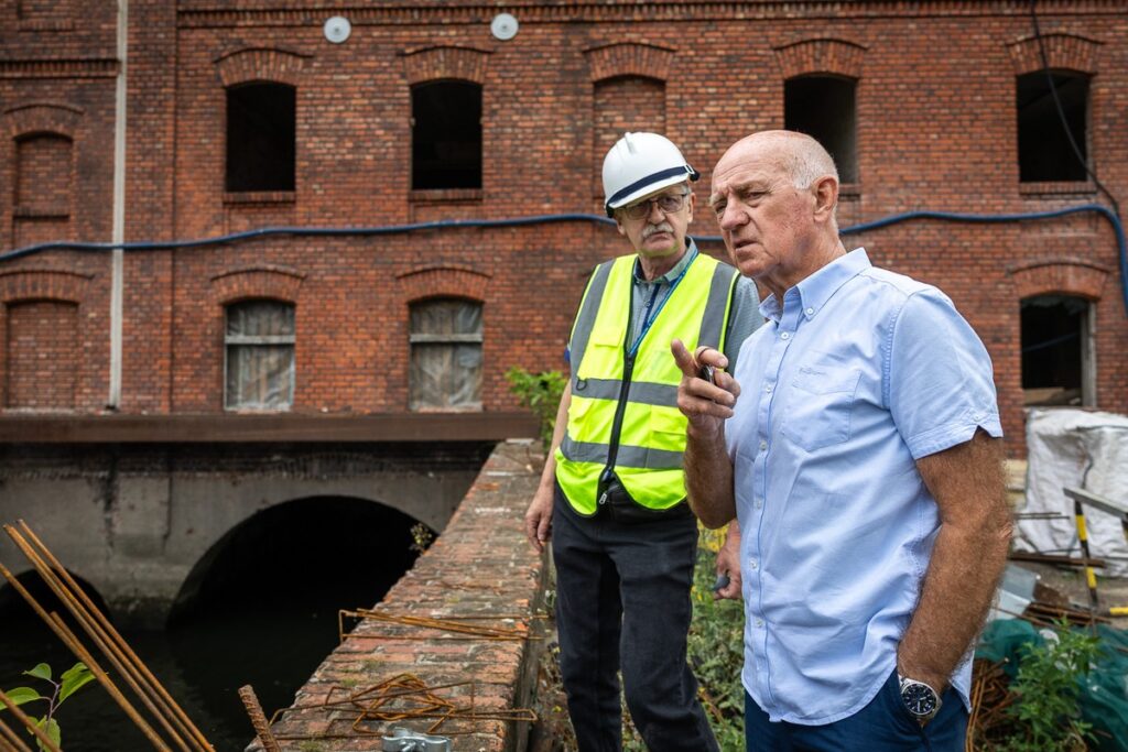 Visit to the Młyn Energii Construction Site in Grudziądz, photo by Szymon Zdziebło / tarantoga for UMWKP