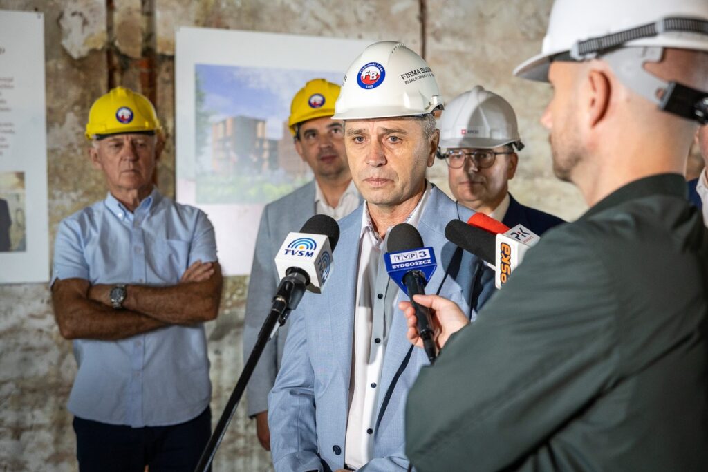 Visit to the Młyn Energii Construction Site in Grudziądz, photo by Szymon Zdziebło / tarantoga for UMWKP