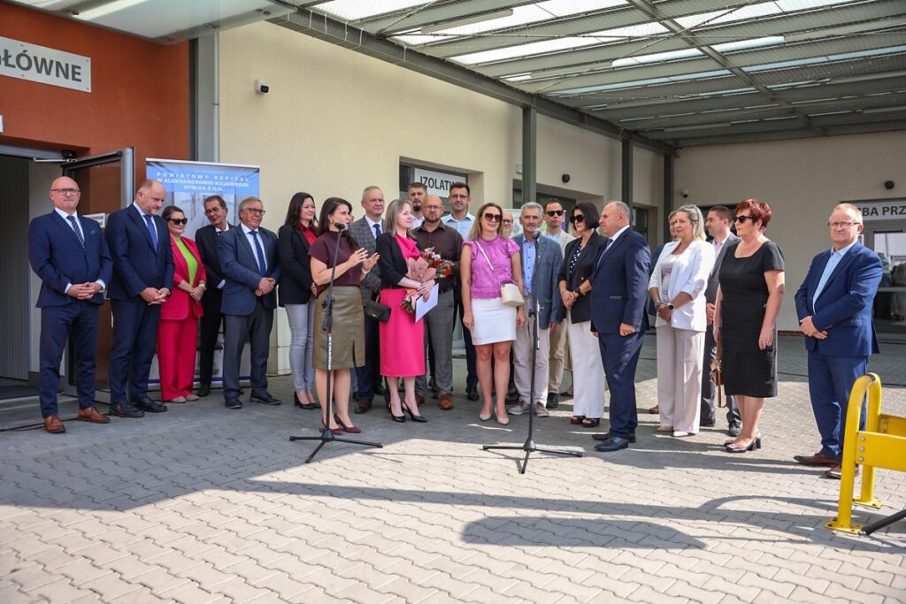 Ceremony marking the completion of the investment in the hospital in Aleksandrów Kujawski, photo: Szymon Zdziebło/tarantoga for UMWKP